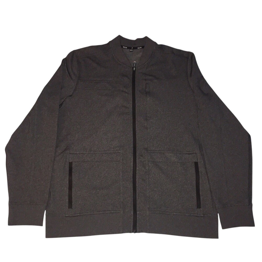 Public Rec Men’s Jacket  XXL Crosstown Bomber Full Zip Athletic Heather Gray 2XL